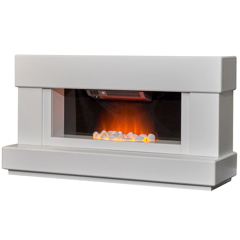 Verona Adam 121 cm W Electric Fireplace with 6824 BTU