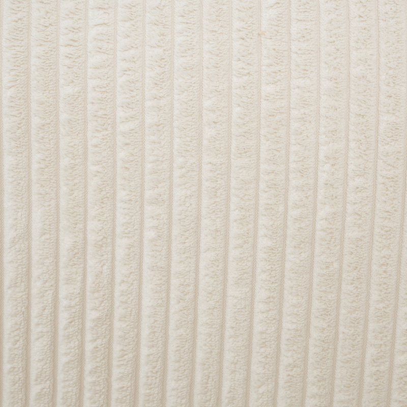 Carré en velours côtelé beige rembourré, avec système de ressorts ensachés pour le luxe, l 30,6 x P 16,24 H construit pour une utilisation à long terme dans les maisons,