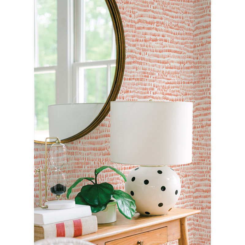 Rouleau de papier peint L 33 pi x l 20,5 po Bartlow, Orange