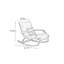 Chaise berçante en bois massif