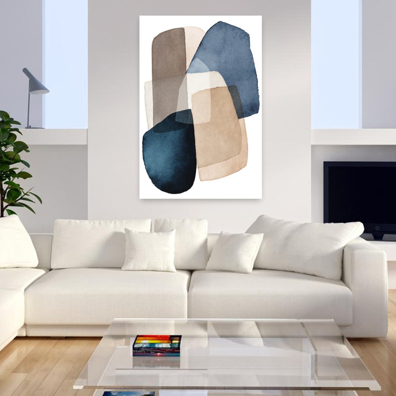 Art contemporain, art contemporain abstrait, H 48 po x l 32 po