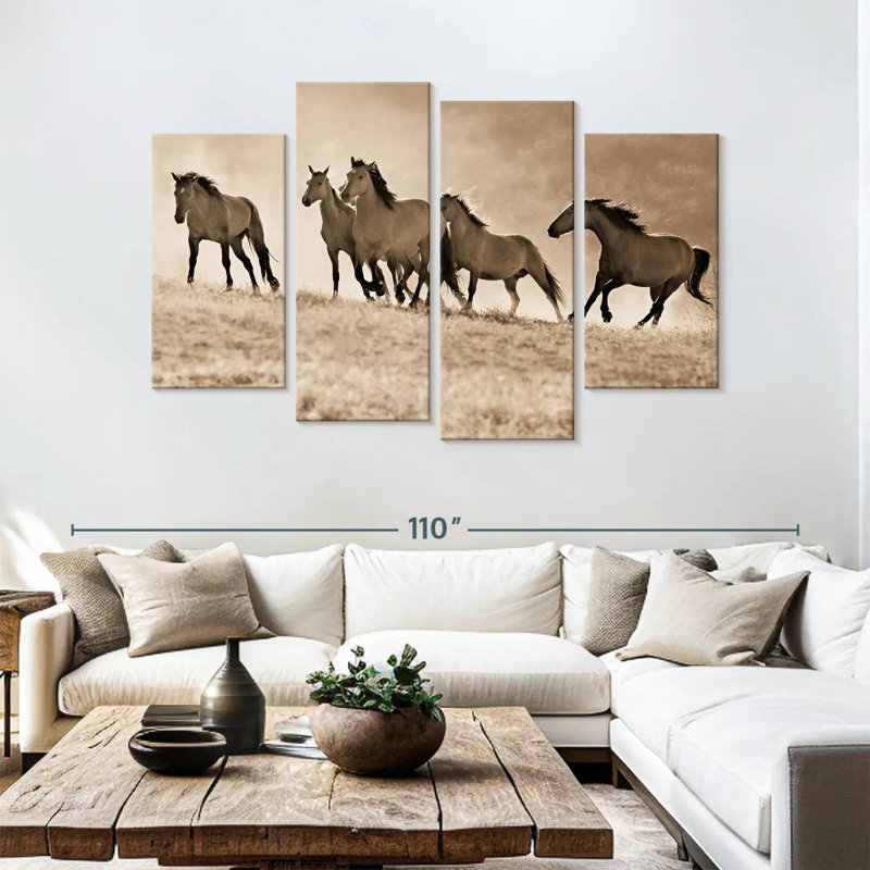 Brampt Kicking Dust, 54" H x 84" W