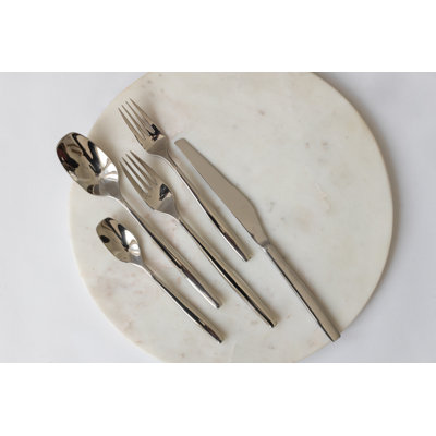 VERONA Mirror Silver Stainless Steel Flatware (Service for 4)