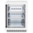 ZLINE Autograph Edition 24 in. Touchstone Beverage Fridge W/ White Matte Glass Door & Matte Black Handle (RBSOZ-WM-24-MB)