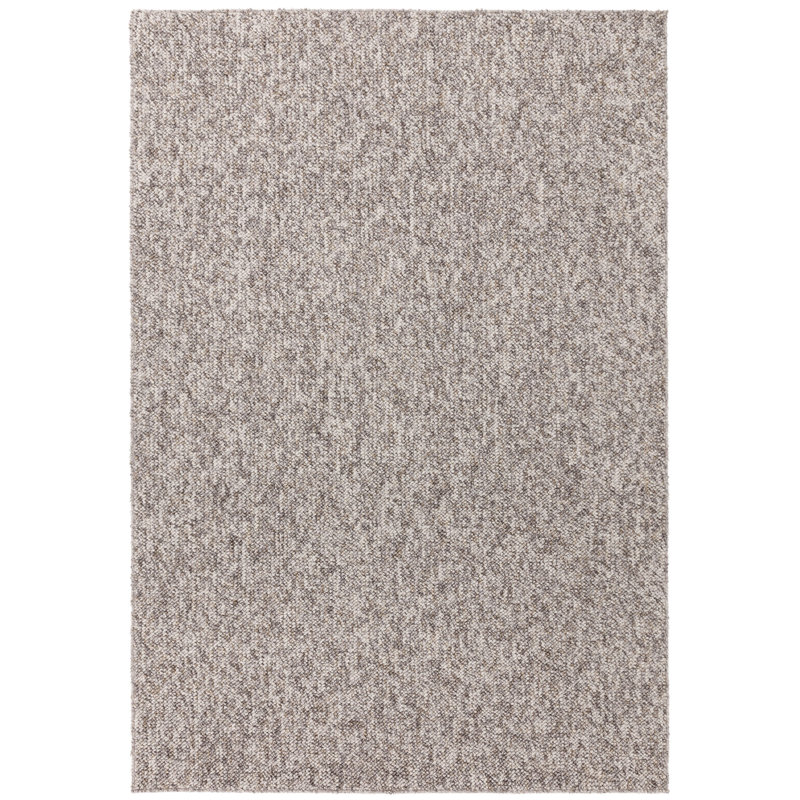 Munyak Solid Colour Pebble Brown Area Rug, Rectangle 120 x 170cm