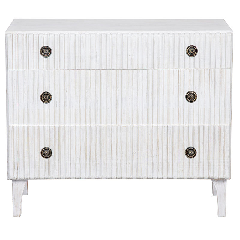 Daryl 3 - Drawer Dresser, White Wash