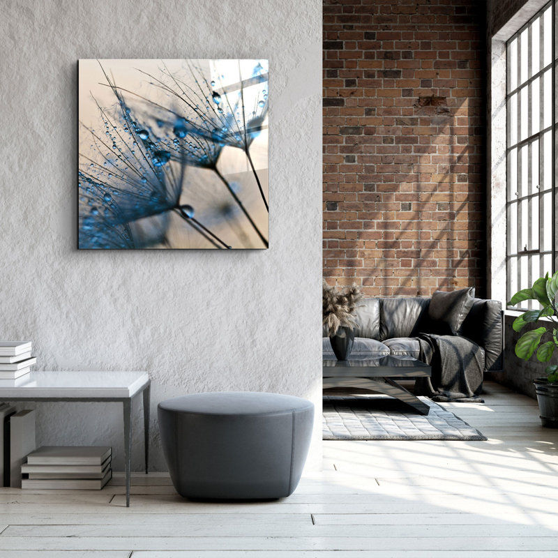 Élégante peinture décorative en verre trempé, 40 x 40 po | 100% verre trempé, épaisseur: 0,16 pouce | Impression UV pour des couleurs éclatantes et une durabilité | Parfait pour la décoration intérieure et les amateurs d'art