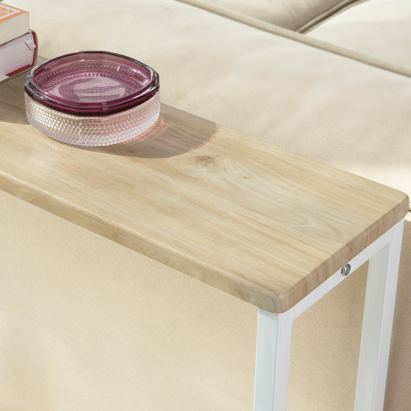 Abingt 120cm Console Table, White, Oak, 65cm H x 120cm W x 20cm D