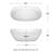 Rebecca 65'' x 32'' Soaking Acrylic Bathtub-50480690