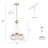 Kiersten 5-Light 16.5" W Dimmable Globe Pendant 