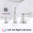 2-handle Bathroom Faucet with Drain Assembly-80806990