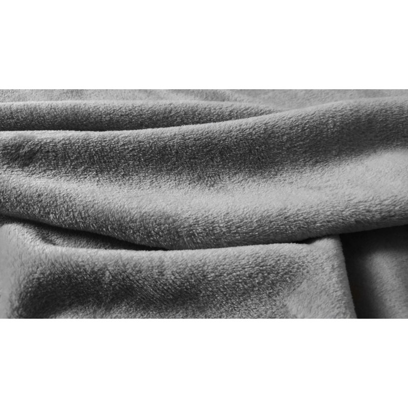 Couverture en molleton Ultra Plush, Grand, Gris charbon