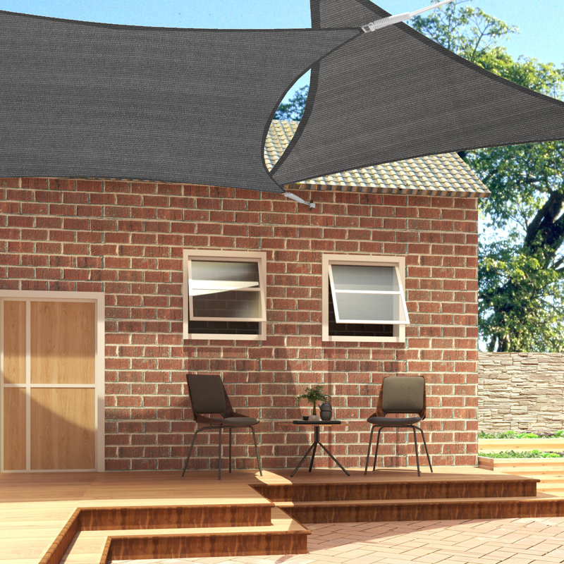 Aborn 0.4m x 0.6m Rectangular Shade Sail, Grey