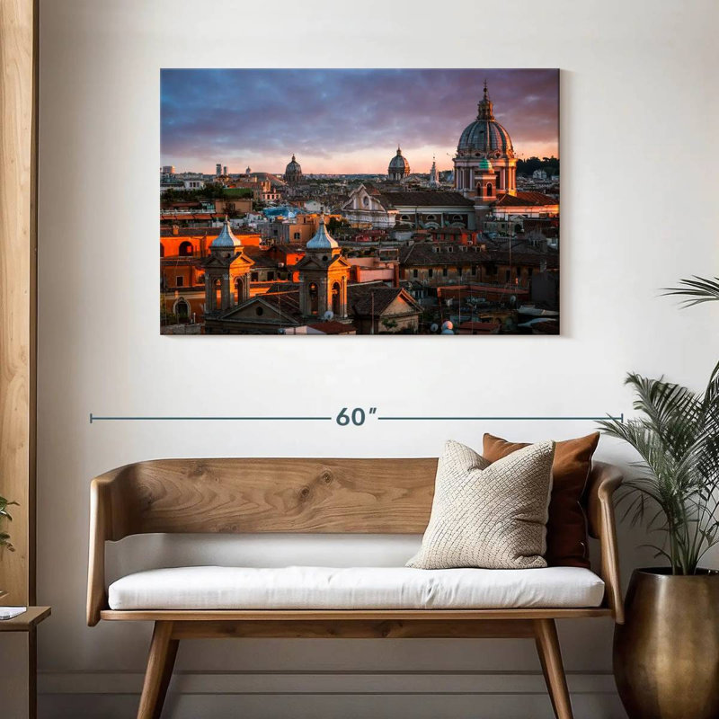 Sirci Rome, crépuscule, H 30 po x l 45 po
