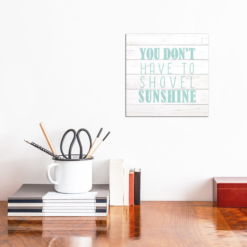 Shovel Sunshine by Kimberly Allen - Wrapped Canvas Gallery-Wrapped Canvas Giclée, 30.48cm H x 30.48cm W