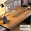 Bureau rectangulaire en bois massif noir-2048310226
