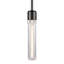 3" E26 Cylindrical Pendant Light, 18" Fluted Glass-193597266-193597267