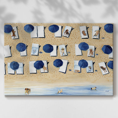 Chiens autorisés - Toile tendue avec châssis