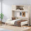 Lits avec rangement compacts, armoire de maison en bois aggloméré grand format