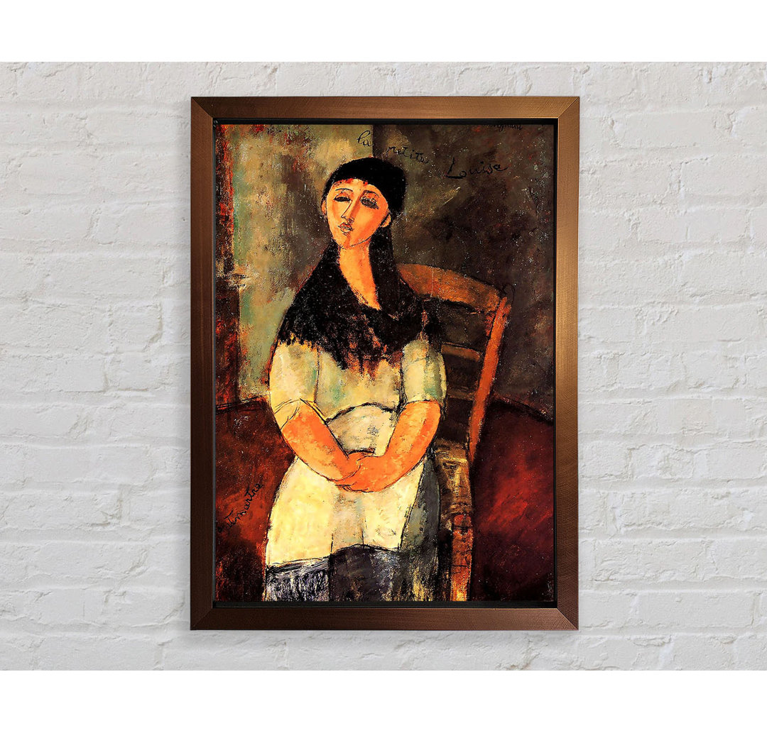 Die kleine Louise von Amedeo Modigliani - Einzelne Bilderrahmen Kunstdrucke