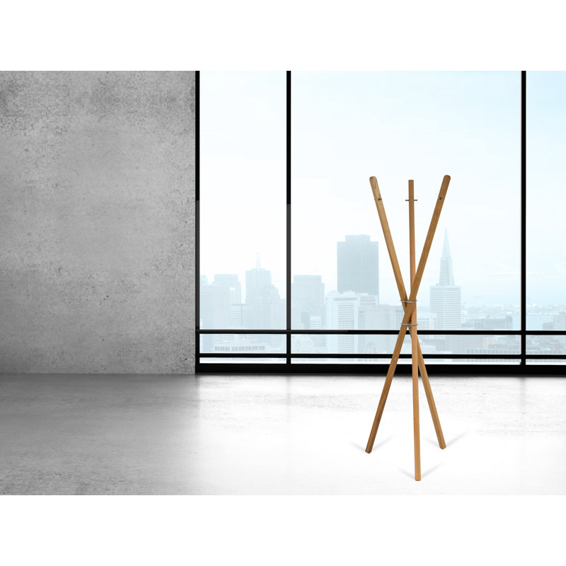 Edelstahl Freestanding 6 - Hook Coat Rack, Ash