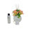 8" Capodimonte Porcelain Oil Diffuser with Pink and Yellow Lilies
