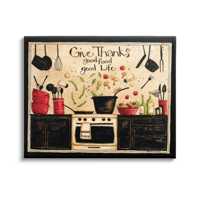 " Give Thanks Good Food Phrase " by Dan DiPaolo