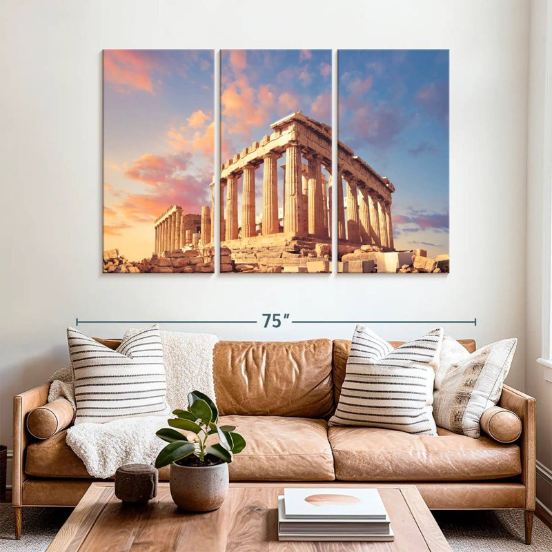 Aime Ancient Athens Acropolis, 42" H x 65" W