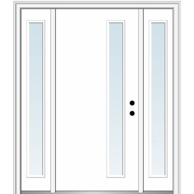 81.75'' Glass Fiberglass Front Entry Doors