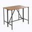 Ensemble de table de salle à manger 5 pièces à hauteur de bar et quatre tabourets avec coussins