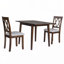 Table de salle à manger extensible de 29 à 45 po pour 4 personnes, table de cuisine pliante avec pieds en bois d'hévéa-470581573