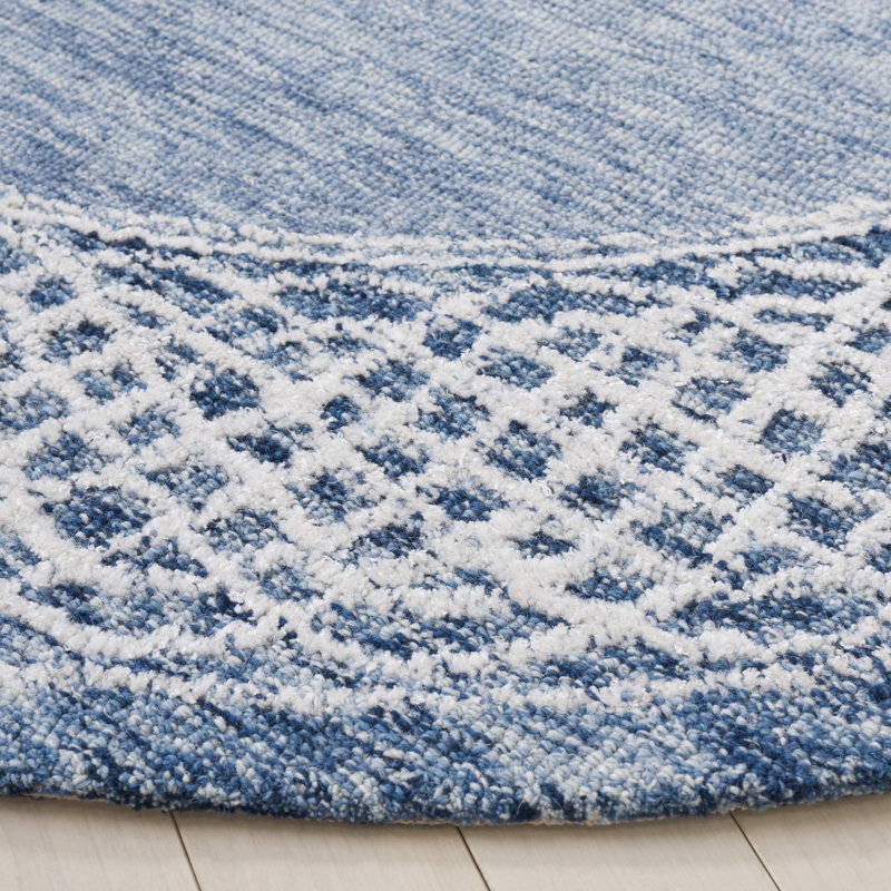 Tapis en laine touffeté à la main Belize Ebony 275, Rond 6 pi