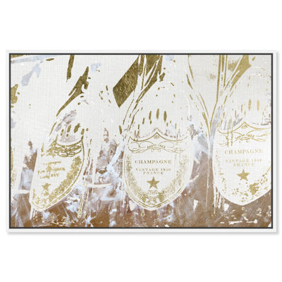 «Vintage Champagne Gold» par Oliver Gal - impression d'art graphique