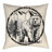Lodge Cabin Bear Reversible Throw Pillow-26962300-26962294