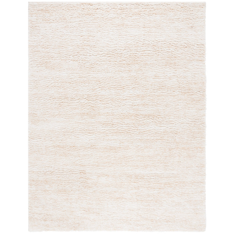 Dawnee Machine Made Flatweave Polyester Area Rug in Ivory/Beige, Rectangle 8' x 10'