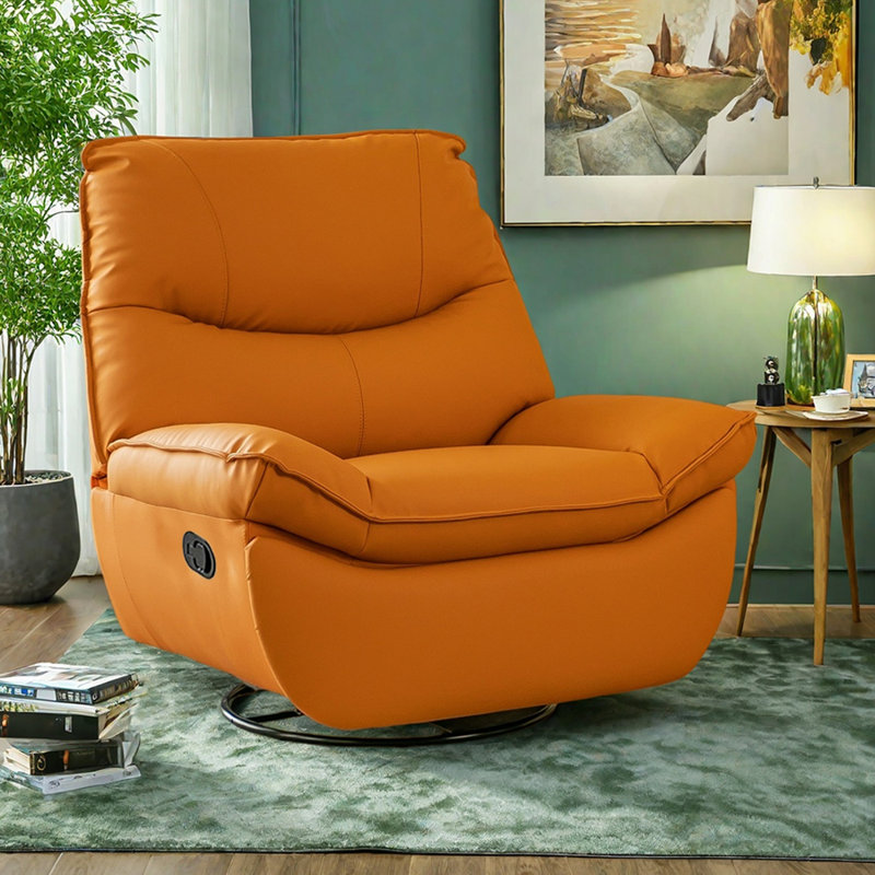 Fauteuil inclinable multifonctionnel avec rangement, Orange