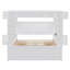 Grand lit en bois avec armoire tout-en-un, tablette et prises, blanc (ancien SKU: LP000742AAK)