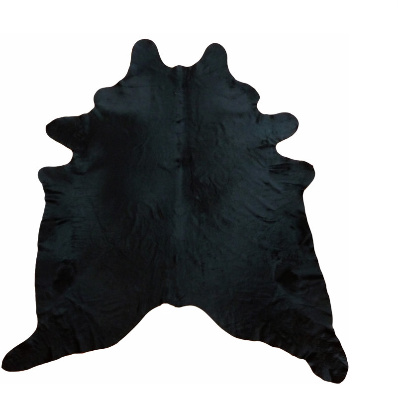 Tapis vache area black Dalrymple, Nouveauté : 6 pi 6 po x 7 pi 6 po
