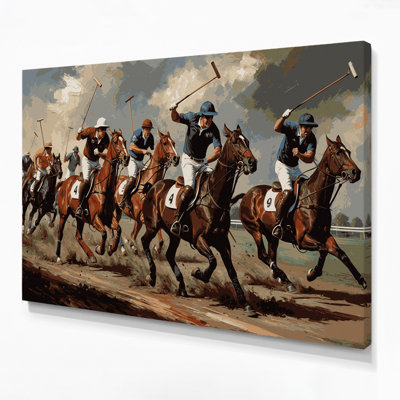 Sports Polo Brown Canvas Wall Art