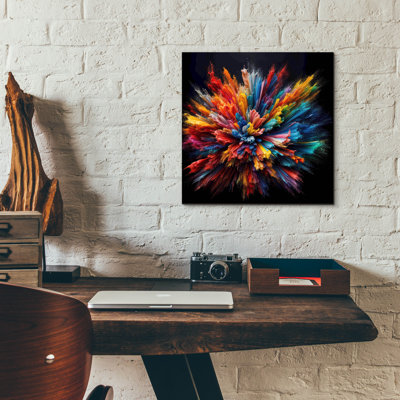  «Color Burst 1» par Rey Klimt, art mural en verre acrylique