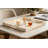 Extra Large Square Ottoman Tray With Mother Of Pearl Inlay, Handcrafted Wooden Serving Tray For Coffee Table, Breakfast In Bed, And Decorative Display