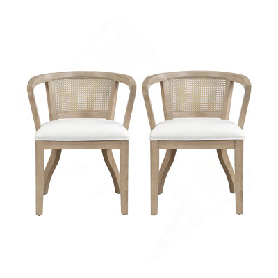 Chaise avec accoudoirs de salle à manger (ensemble de 2)