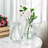 Clear Diamond-faceted Glass Vase For Flowers 4.5" W 7" H-1423024018