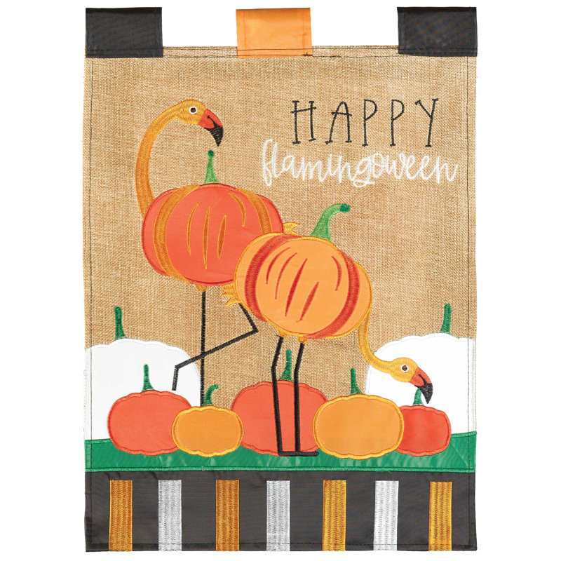 Alathea Double Sided 18'' H x 13'' W Polyester Halloween Garden Flag