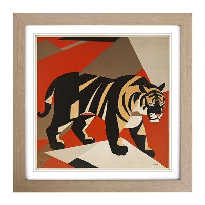Tiger Suprematism - Framed Print