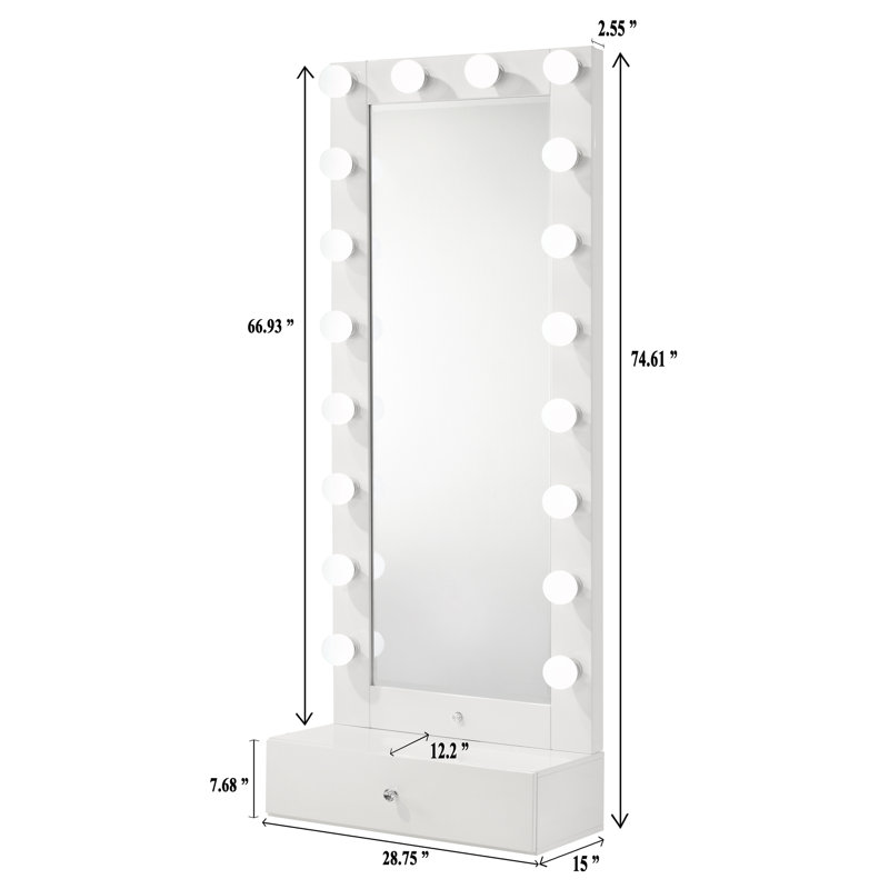 Meuble-lavabo 1 pièce avec miroir et miroir