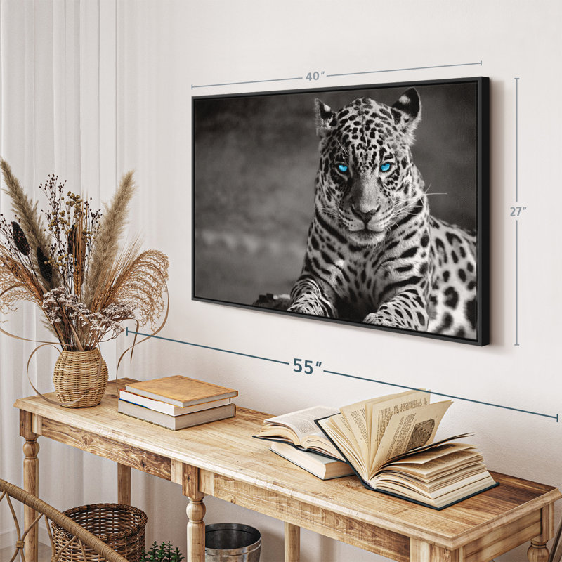 Jaguar Eyes Pop Canvas Print, 27" H x 40" W