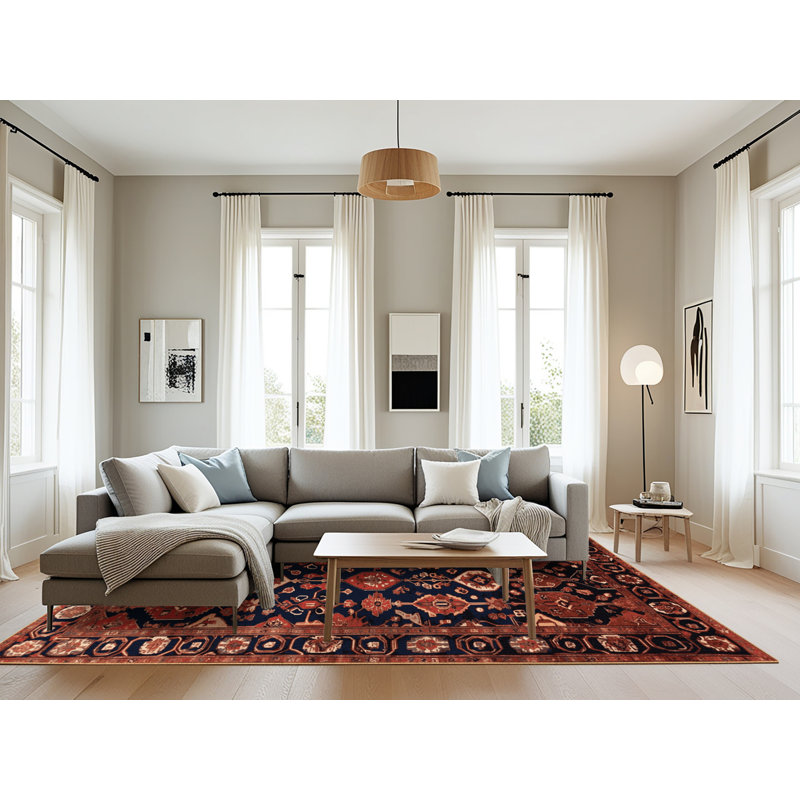 Tapis brun lavable à la machine, Rectangulaire 8 pi x 12 pi