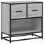 60cm W Metal Bedside Table-2140315958