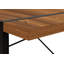 Bureau d'ordinateur contemporain contemporain, L 48 po, stratifié noyer avec métal noir | Idée cadeau-1327268241